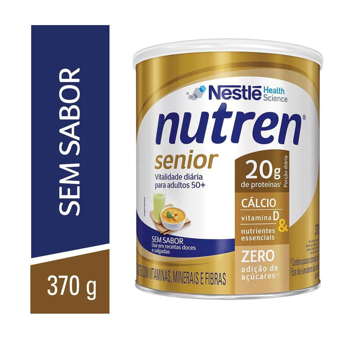 Suplemento Alimentar Nutren Senior Sem Sabor Nestlé 370g