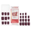 Unhas Autocolantes Kiss NY Impress Color Curto Sexy Lady com 24 Unidades