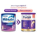 Suplemento Alimentar Infantil Fortini Complete Danone Baunilha 3 a 10 anos 800g