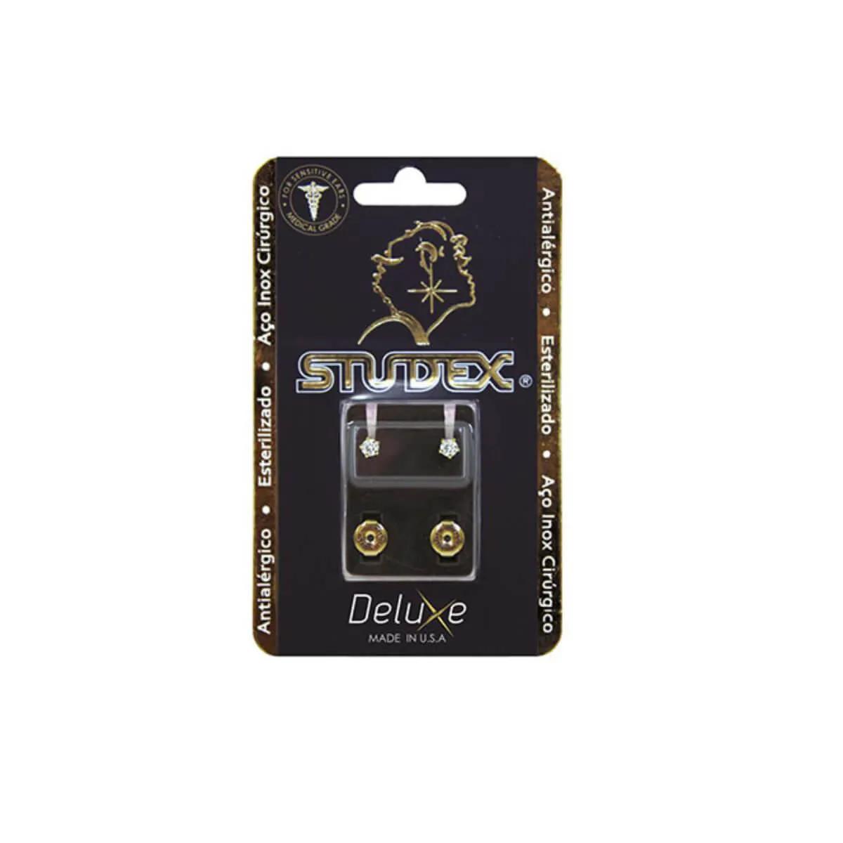 Brinco Studex Deluxe Zircônia com 1 par