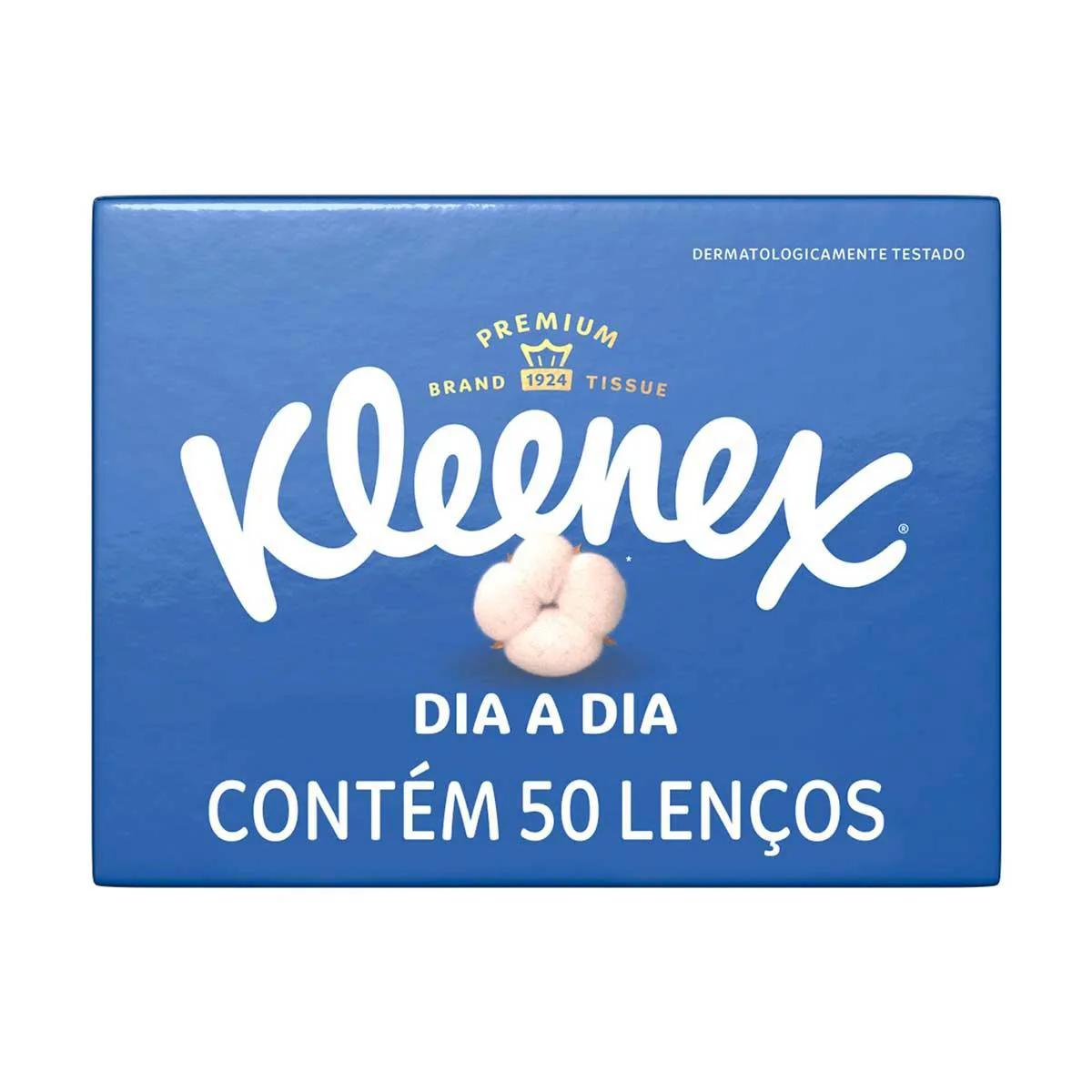 Lenço de Papel Kleenex Dia a Dia 50 unidades
