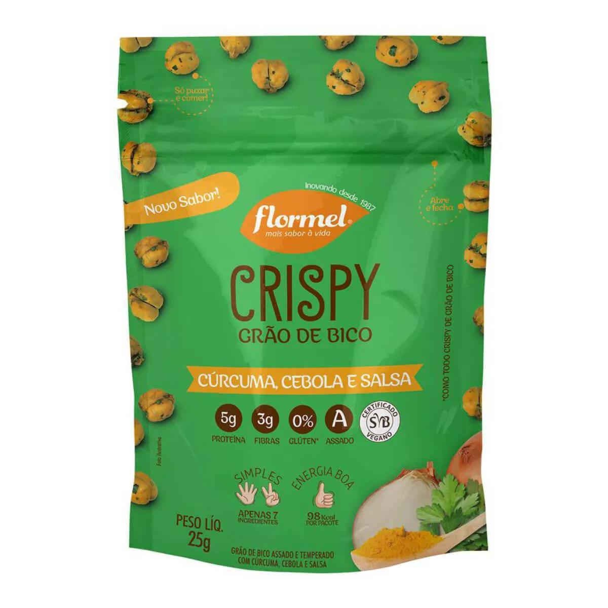 Crispy Grão de Bico, Curcuma, Cebola e Salsa Flormel com 25g