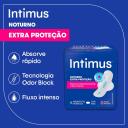 Absorvente Intimus Noturno Cobertura Suave Com Abas com 16 unidades