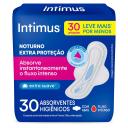 Absorvente Intimus Noturno Cobertura Suave Com Abas com 30 unidades