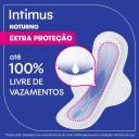 Absorvente Intimus Noturno Cobertura Suave Com Abas com 30 unidades
