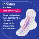 Absorvente Intimus Noturno Cobertura Suave Com Abas com 30 unidades