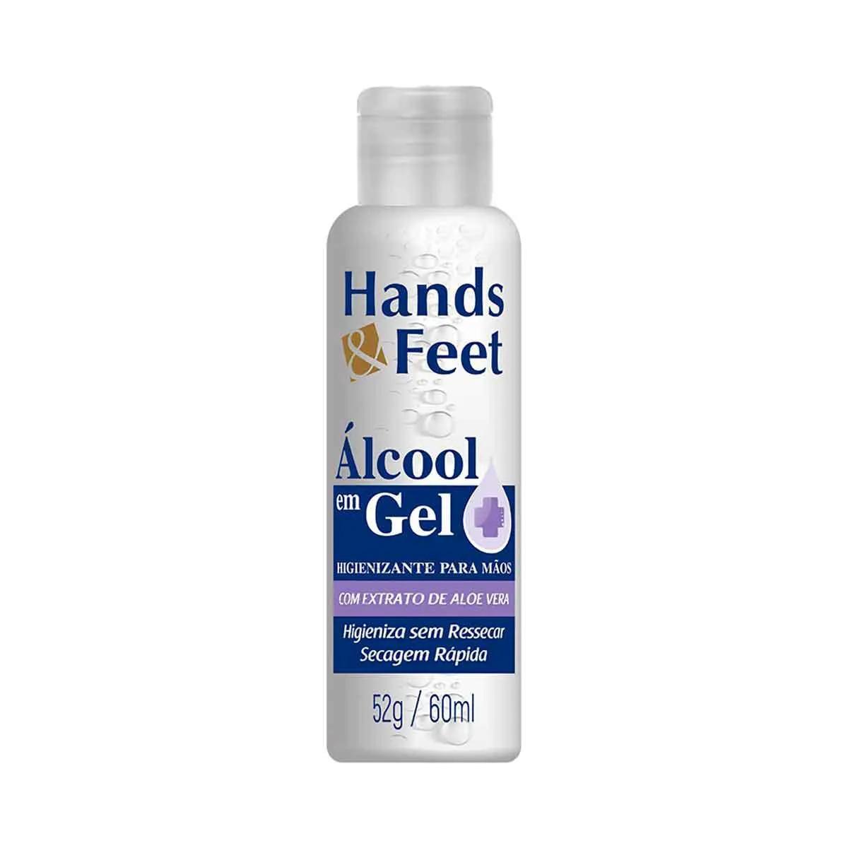 Gel Antisséptico Hands & Feet Skafe com Aloe Vera Secagem Rápida com 52g