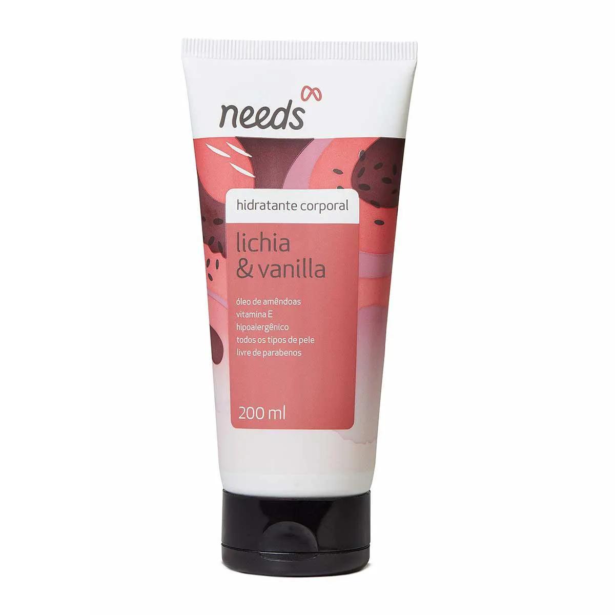 Hidratante Corporal Needs Lichia e Vanilla com 200ml