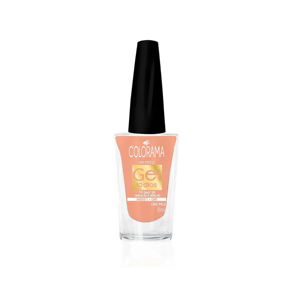 Esmalte Colorama Efeito Gel Cor Chic Pele com 8ml