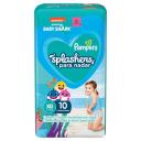 Fralda Pampers Praia e Piscina Splashers Baby Shark XG - 10 Unidades