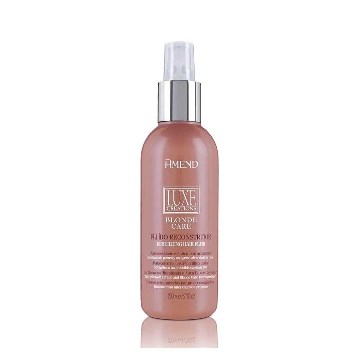 Reconstrutor Capilar Amend Luxe Creations Blonde Care Fluido com 200ml