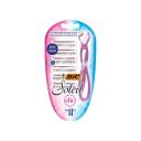 Kit Aparelho De Depilar Bic Soleil Clic + 6 cartuchos