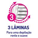 Kit Aparelho De Depilar Bic Soleil Clic + 6 cartuchos