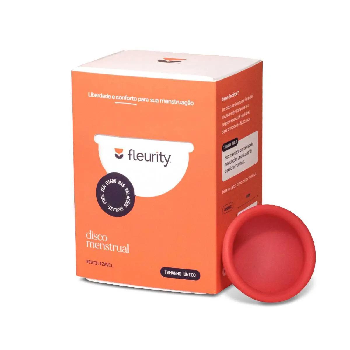 Coletor Menstrual Formato Disco Fleurity Secret