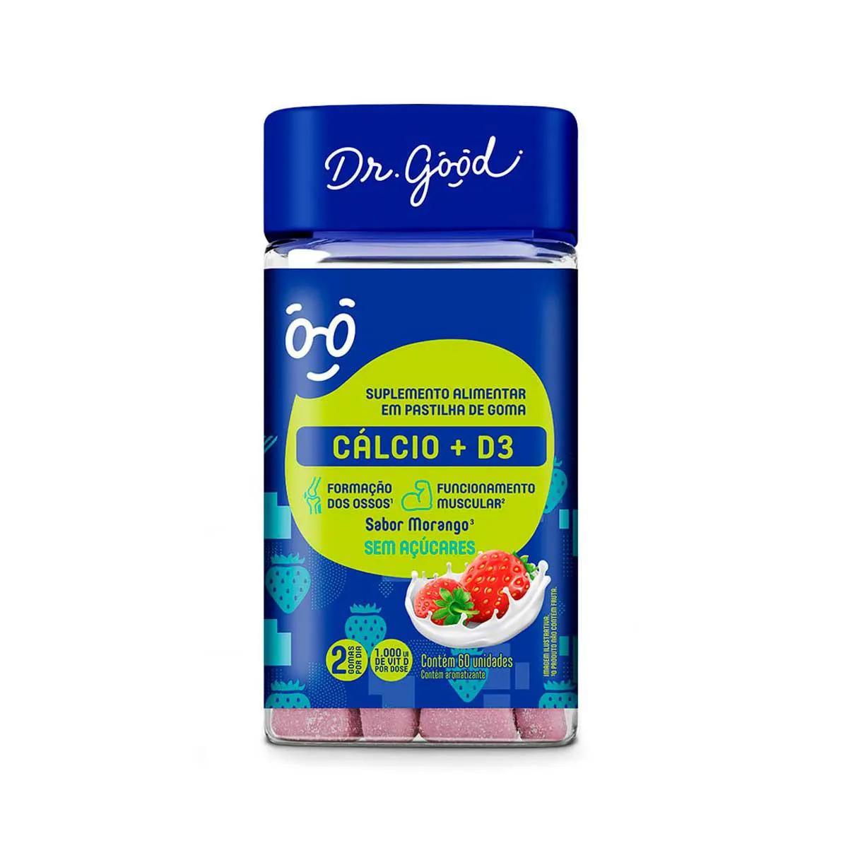 Suplemento Alimentar Dr. Good Cálcio + D3 com 60 Unidades