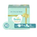 Kit Fralda Pampers Premium Care XG 26 Unidades + Lenço Umedecido Aloe Vera 48 unidades