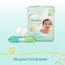 Kit Fralda Pampers Premium Care XG 26 Unidades + Lenço Umedecido Aloe Vera 48 unidades