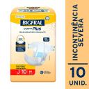 Fralda Adulto Bigfral Derma Plus Tamanho Juvenil 10 unidades