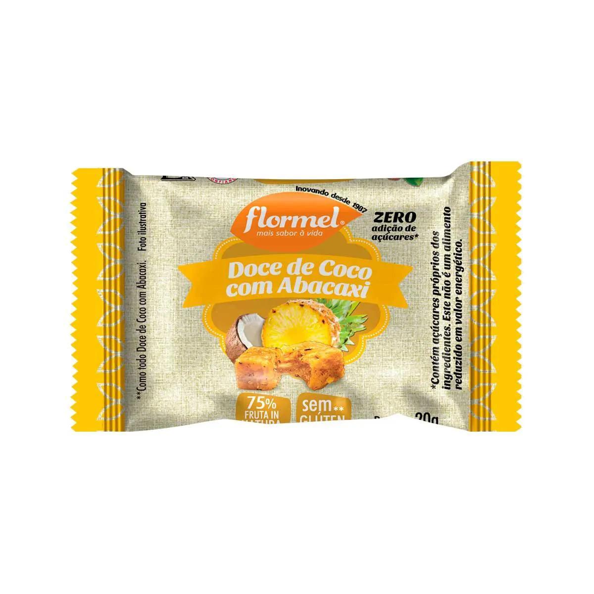 Doce de Coco Flormel com Abacaxi Zero Açúcar com 20g