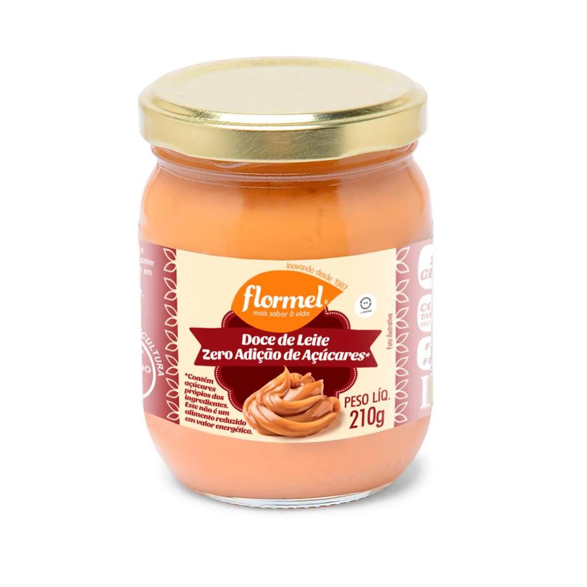 Doce de Leite Flormel Zero Açúcar com 210g