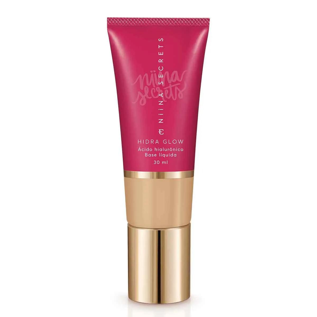 Base Líquida Niina Secrets Hidra Glow Cor 25 com 30ml