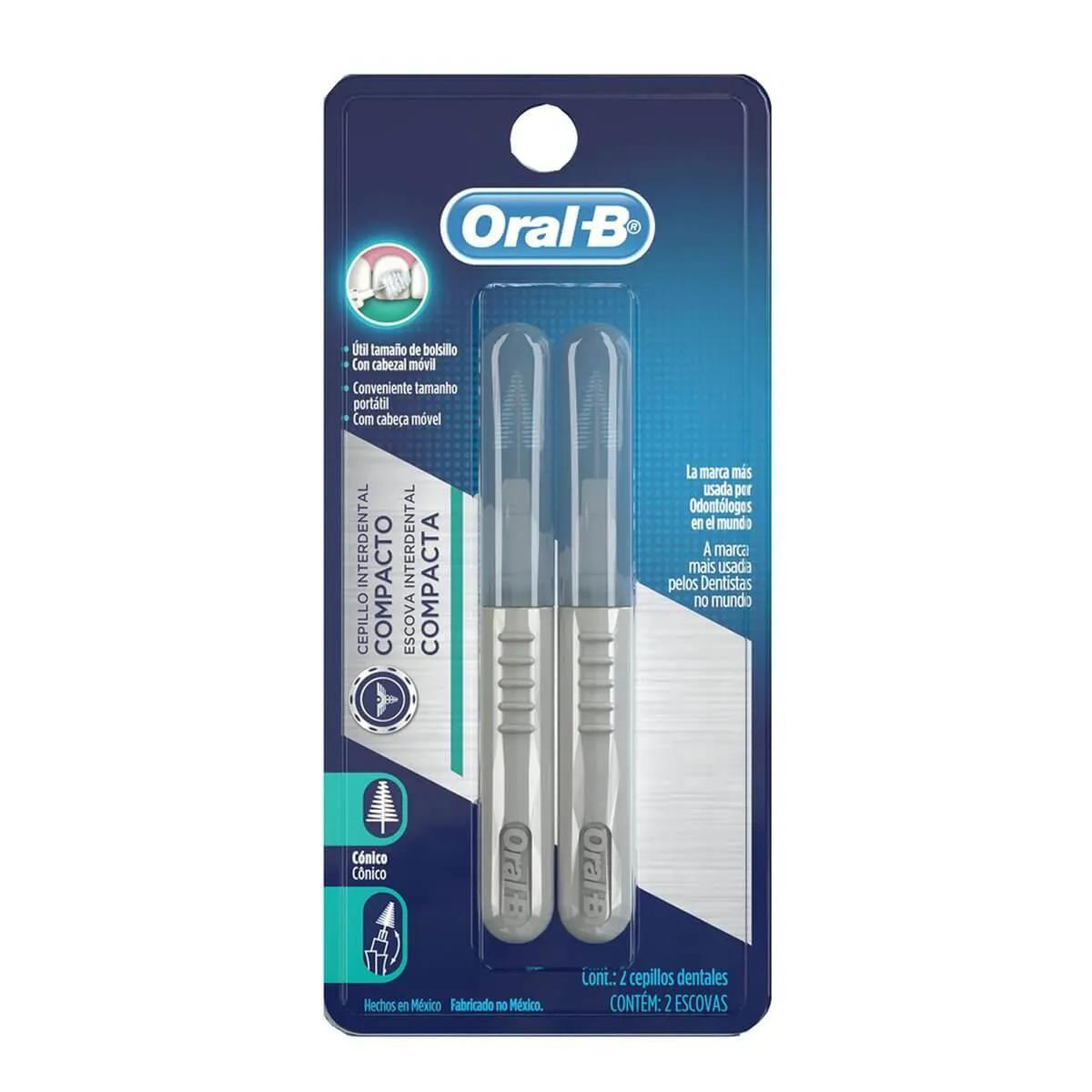 Escova Interdental Oral-B Compacta Cônica com 2 unidades