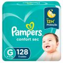 Fralda Pampers Confort Sec G - 128 Unidades