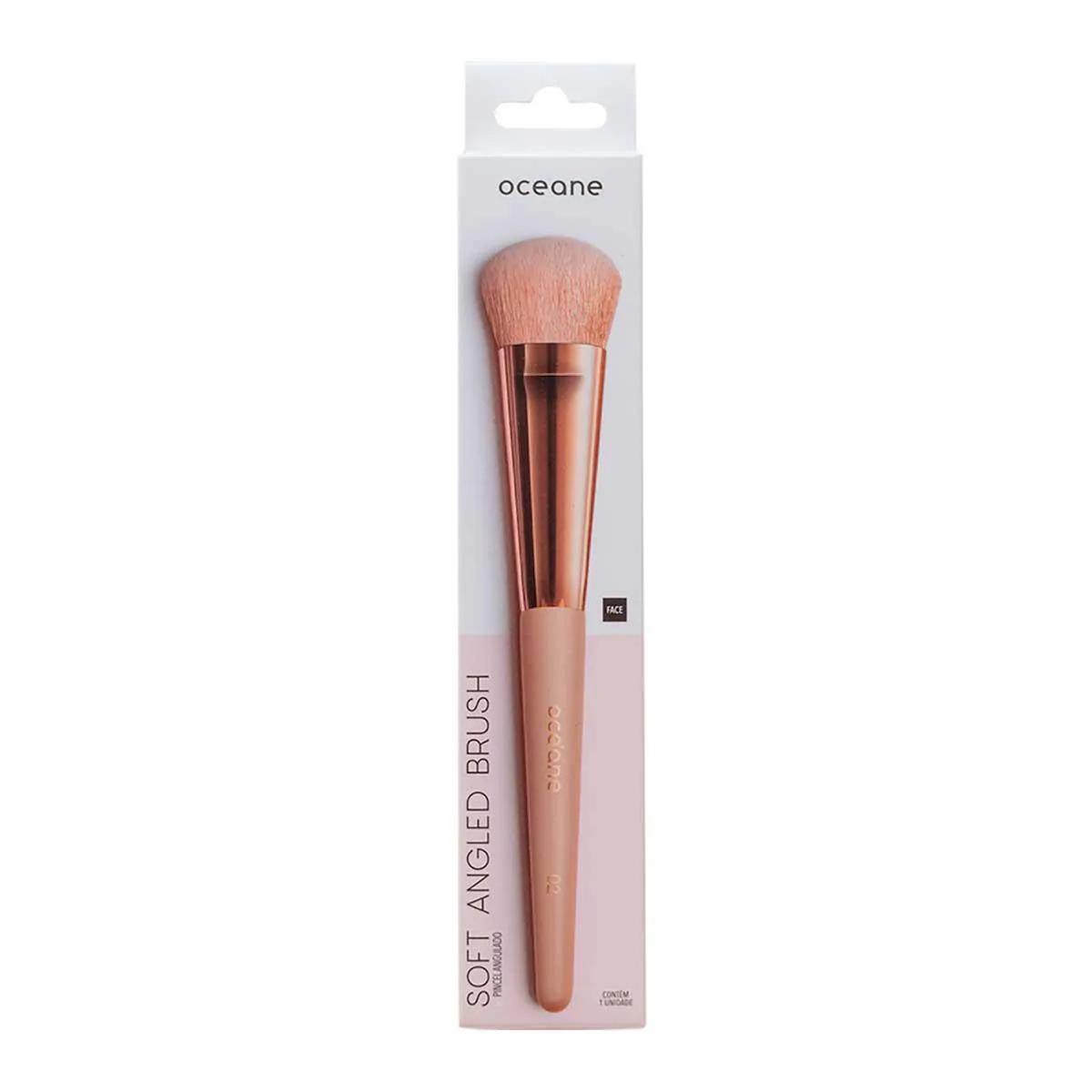 Pincel de Maquiagem Angulado Océane Soft Angled Brush OCN2 com 1 Unidade
