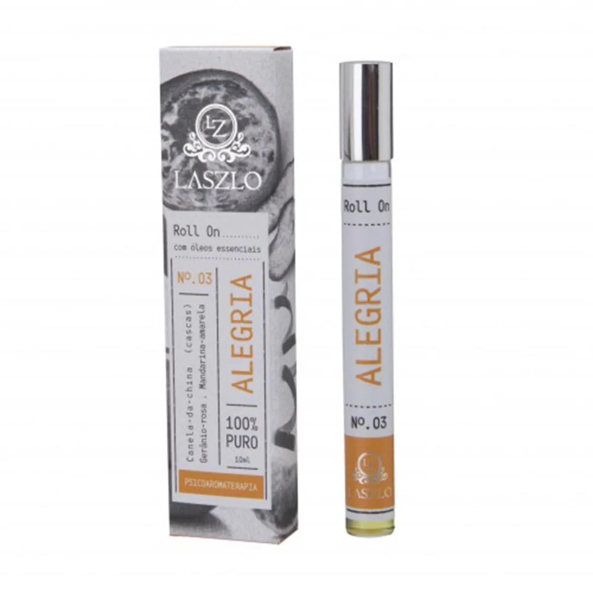Roll-on de Aromaterapia Laszlo Alegria com 10ml
