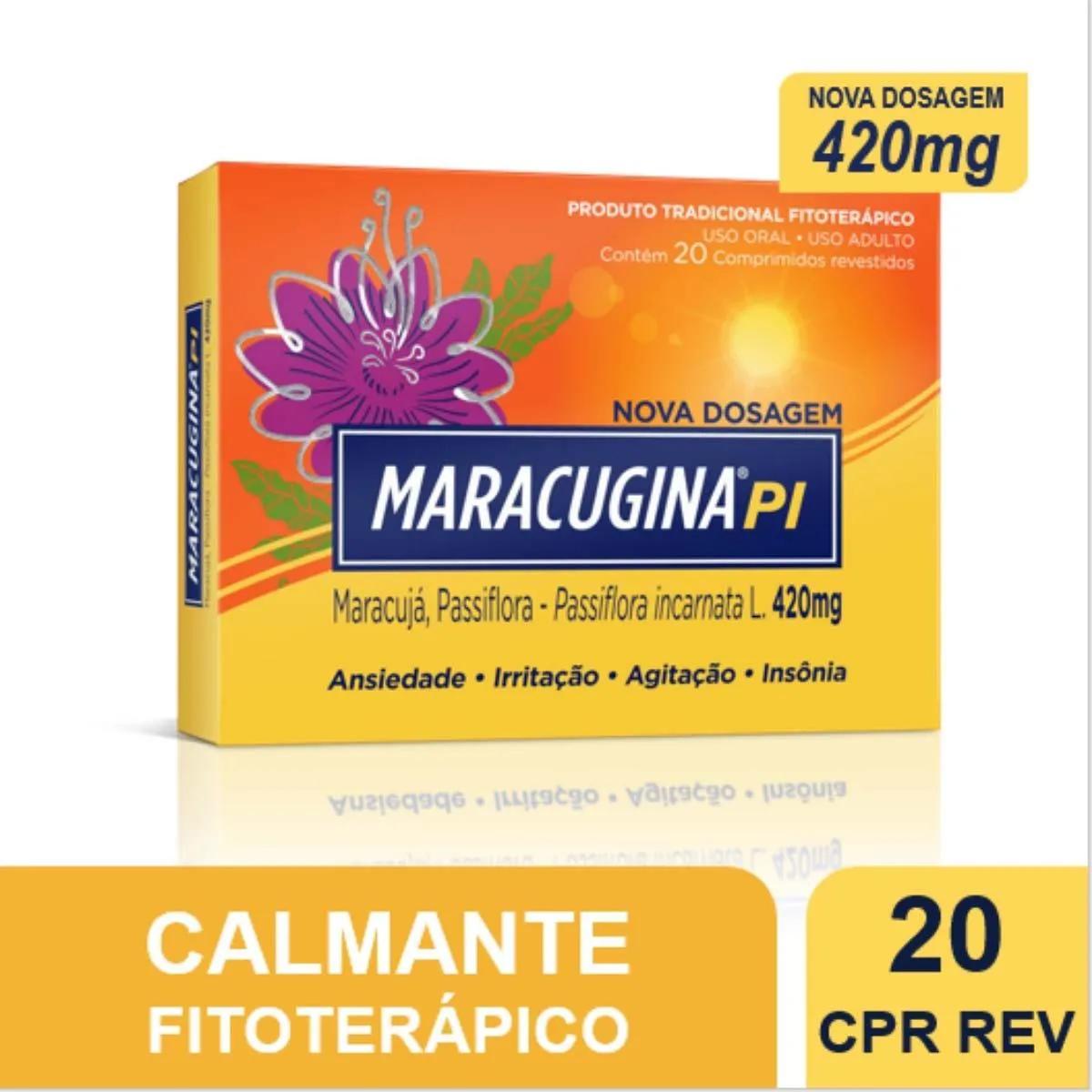 Maracugina 420mg com 20 Comprimidos Revestidos