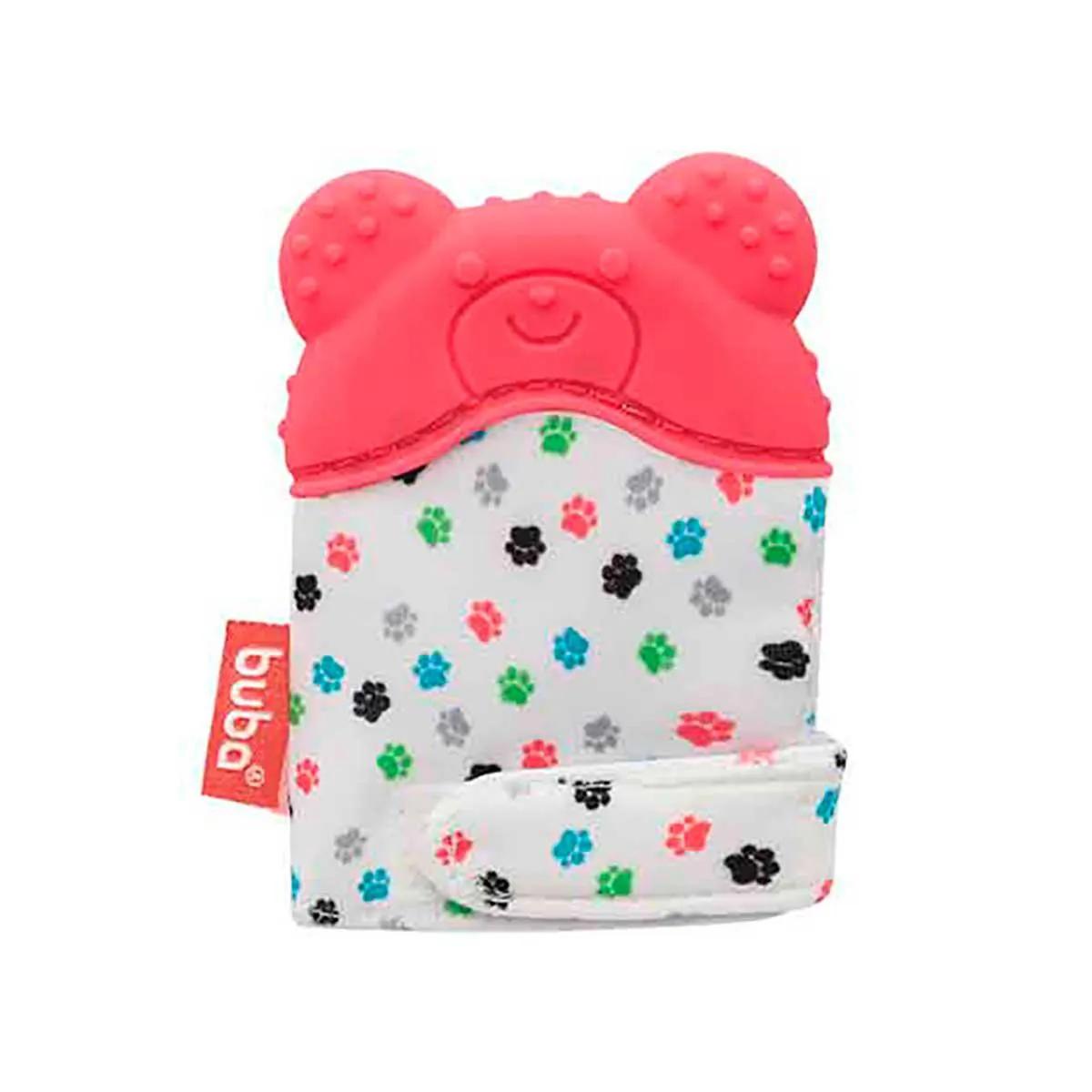 Luvinha Mordedor Buba Baby de Silicone Urso Rosa com 1 unidade