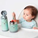 Garrafa Térmica com Canudo Buba Baby Gumy Verde com 400ml