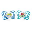 Chupeta Chicco Physio Forma Light 16 - 36 Meses Azul com 2 unidades