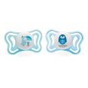 Chupeta Chicco Physio Forma Light 2 - 6 Meses Azul com 2 unidades