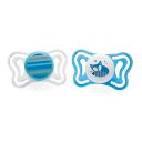 Chupeta Chicco Physio Forma Light 6 - 16 Meses Azul com 2 unidades