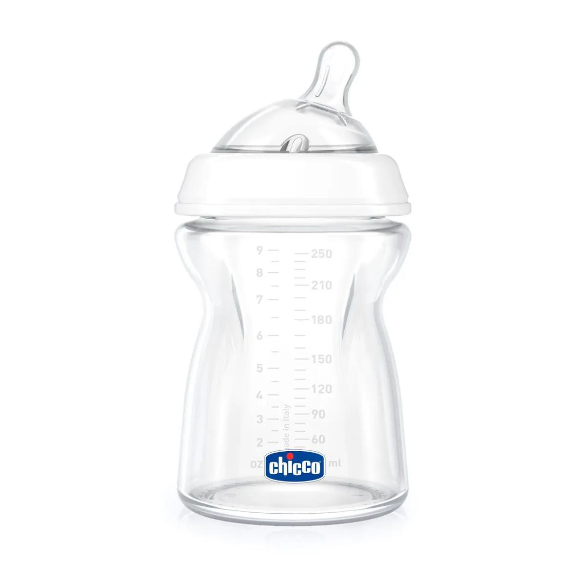 Mamadeira Chicco Step Up Fluxo Médio 2m+ Transparente de 250ml