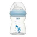 Mamadeira Chicco Step Up Fluxo Médio 2m+ Azul de 250ml