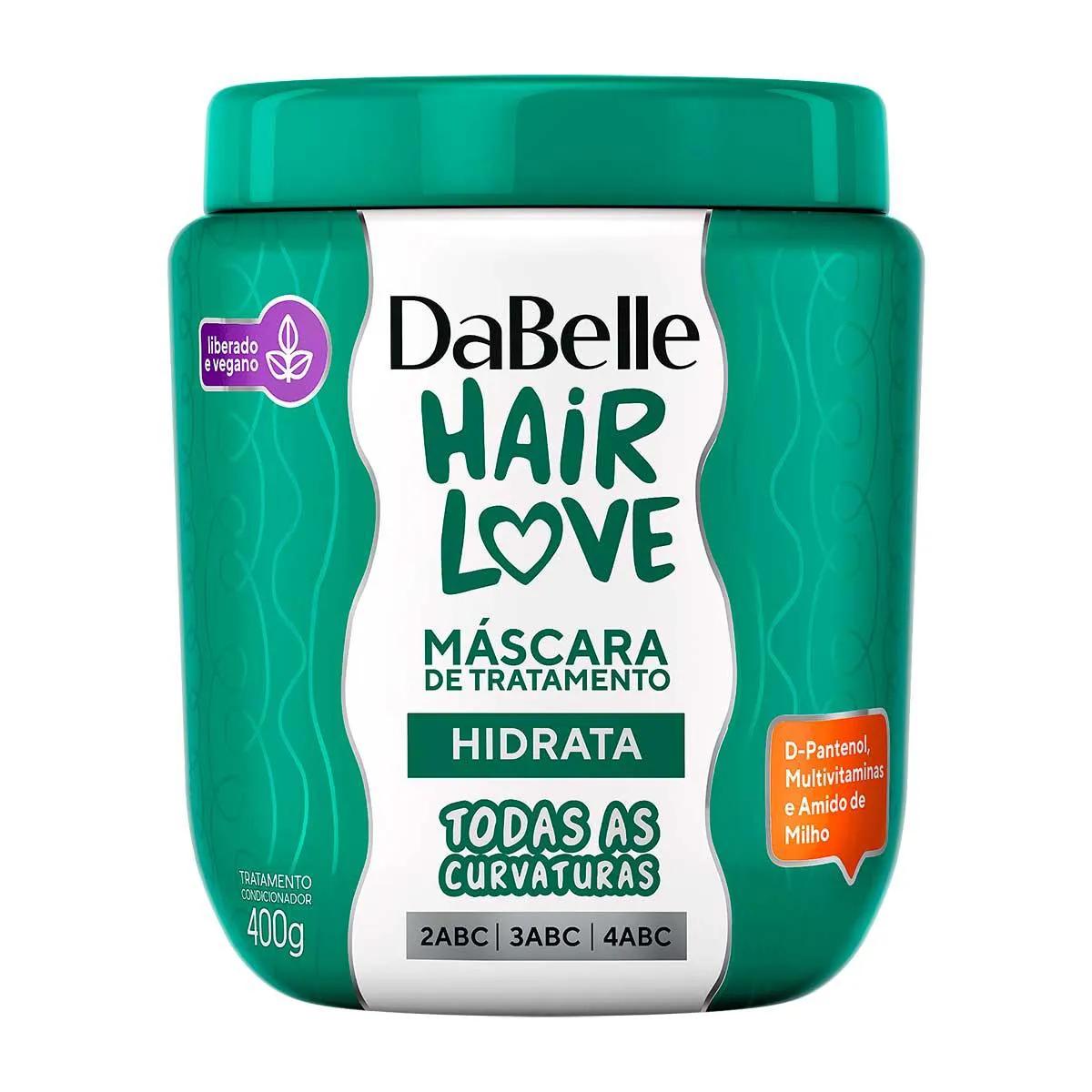 Máscara de Tratamento Dabelle Hair Love Hidrata com 400g