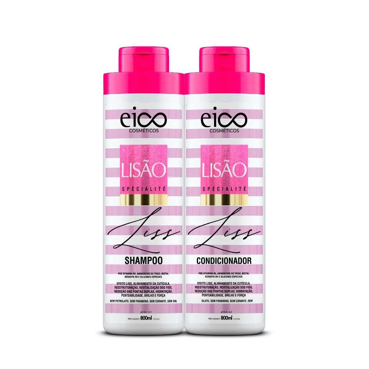 Kit Eico Spécialité Lisão Shampoo com 800ml + Condicionador com 800ml