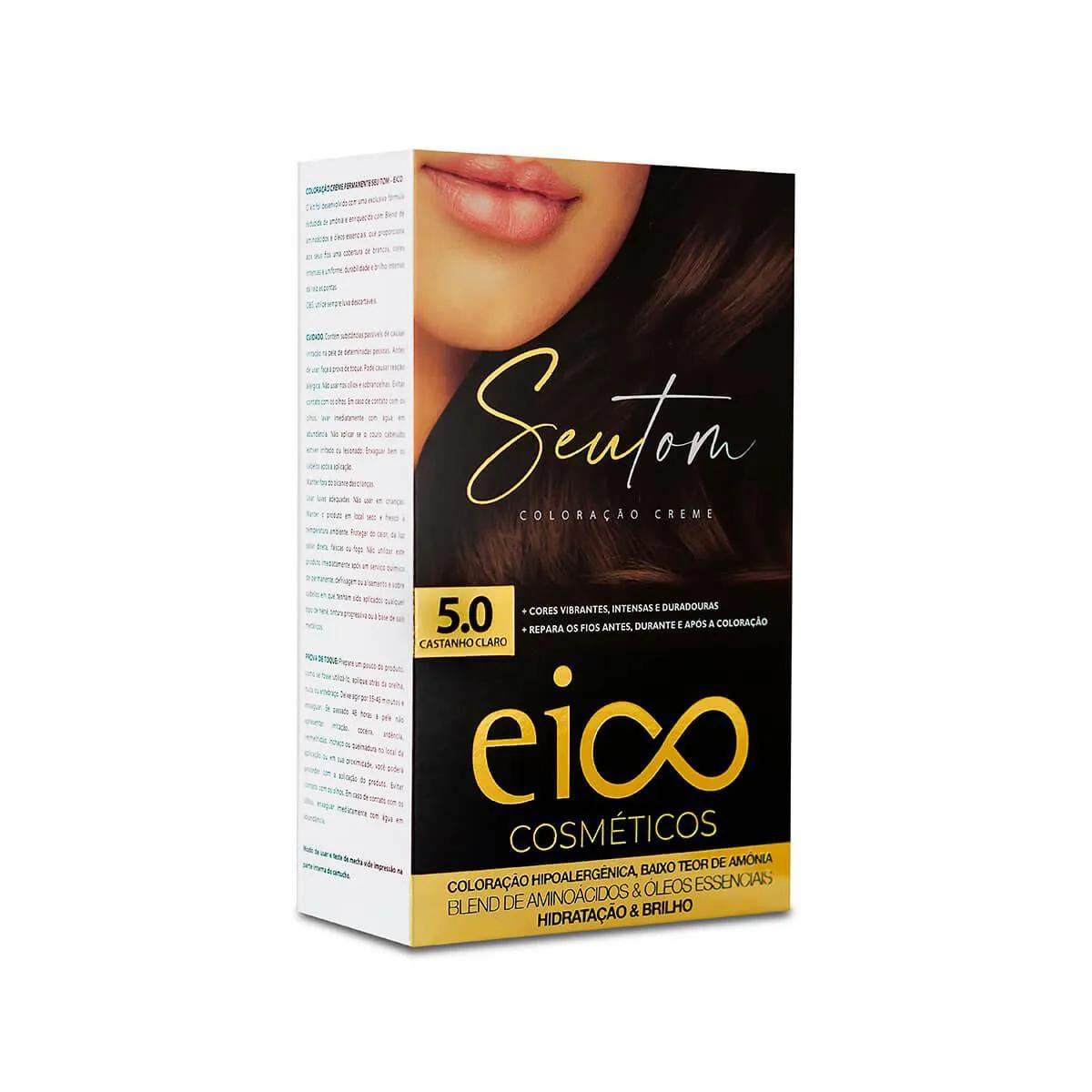 Tintura Eico Seu Tom 5.0 Castanho Claro com 1 Unidade