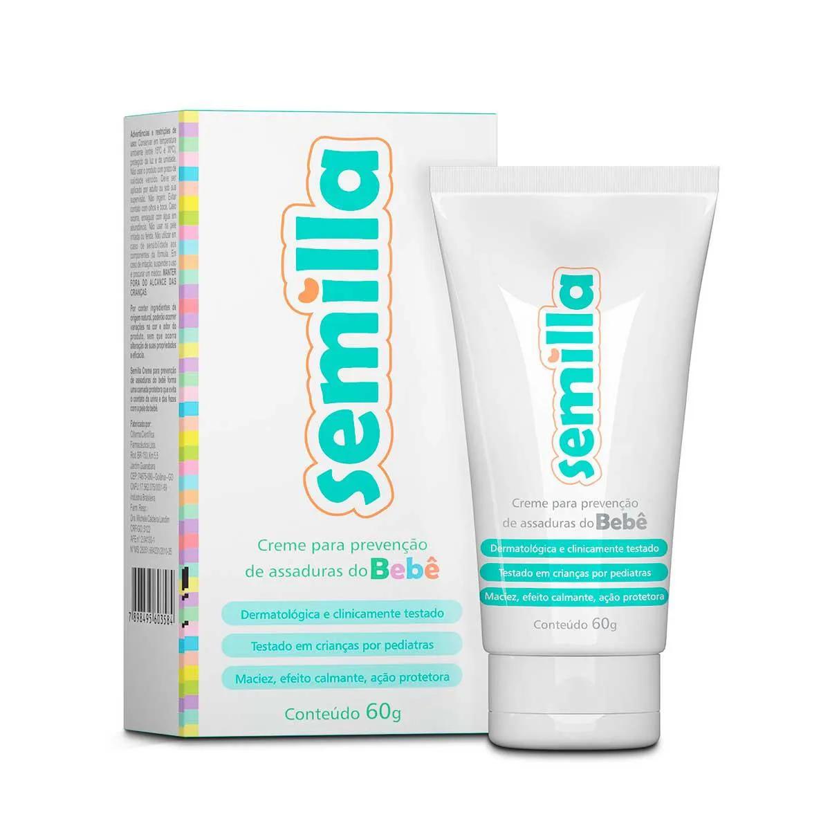 Creme de Prevenção de Assaduras Semilla com 60g