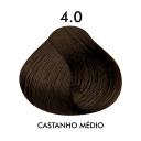 Tintura Creme C.Kamura Color Intense 4.0 Castanho Médio com 50g