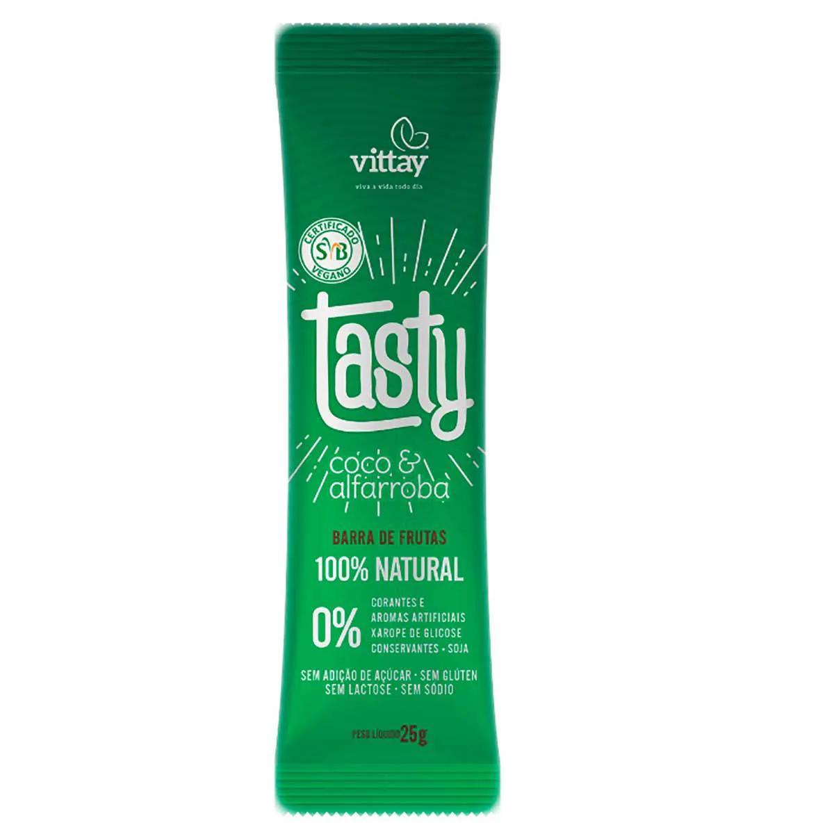 Barra de Frutas Vittay Tasty Coco & Alfarroba com 25g