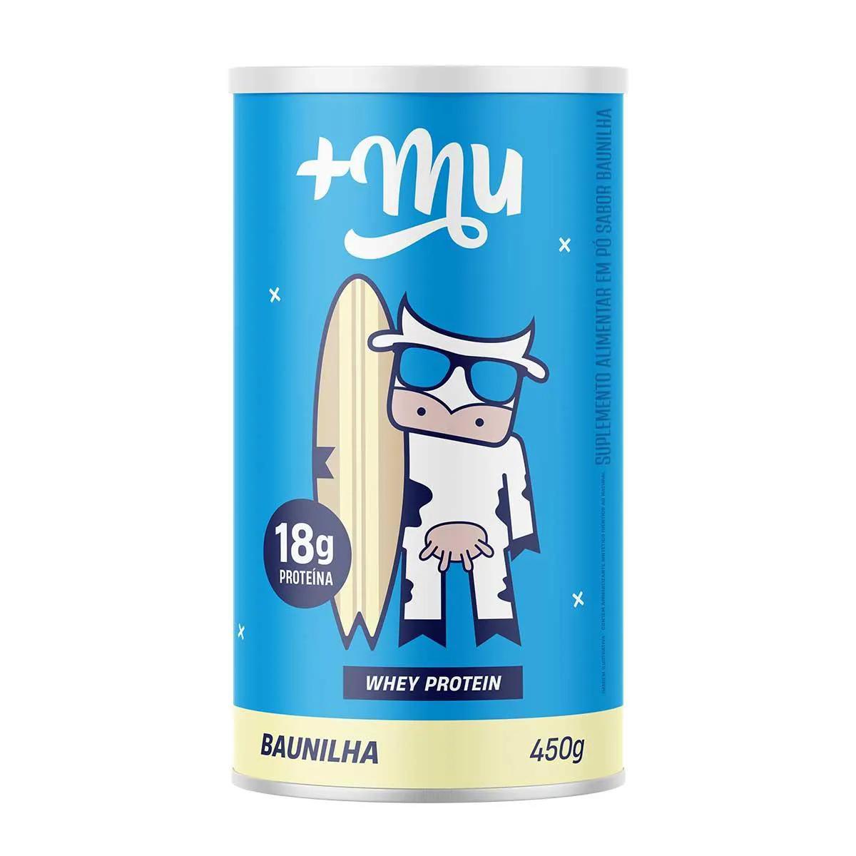 Whey Protein +Mu Baunilha 450g