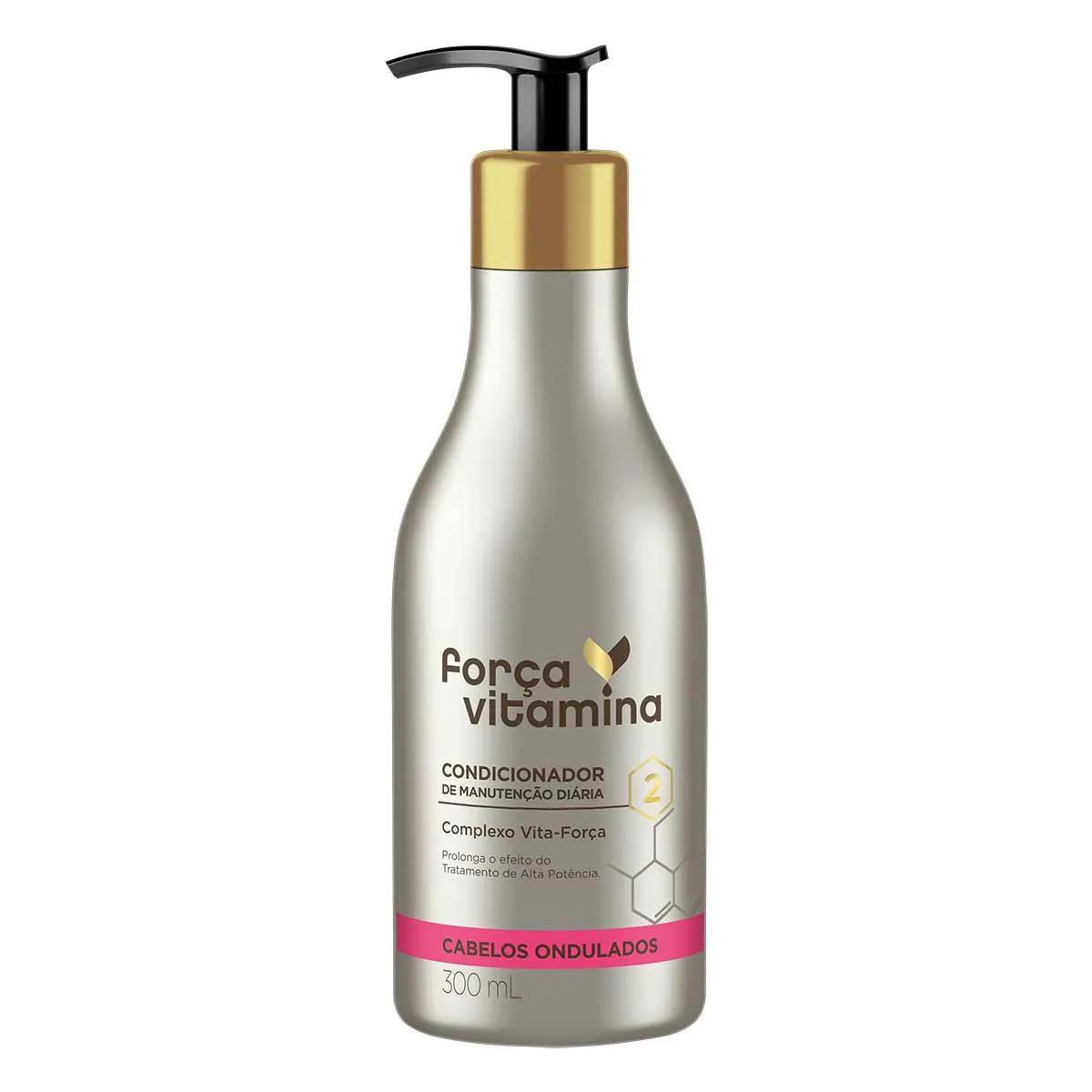 Condicionador Força Vitamina Cabelos Ondulados com 300ml