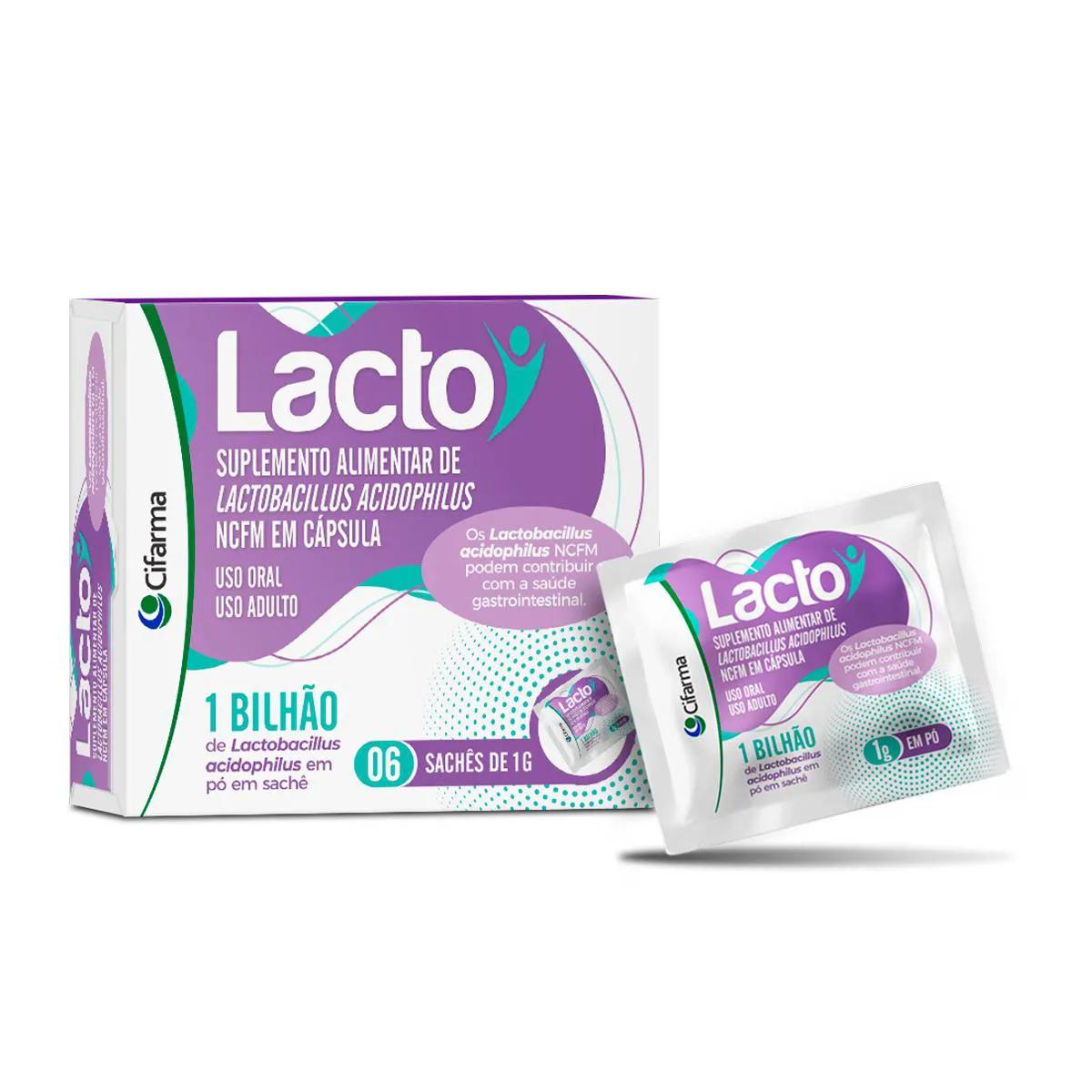 Lacto 6 Sachês de 1g cada