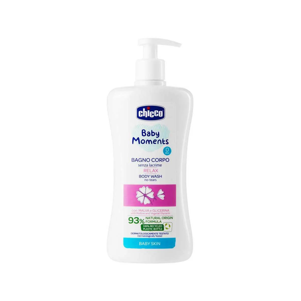 Sabonete Líquido Chicco Baby Moments Sem Lagrimas Relaxa 500ml