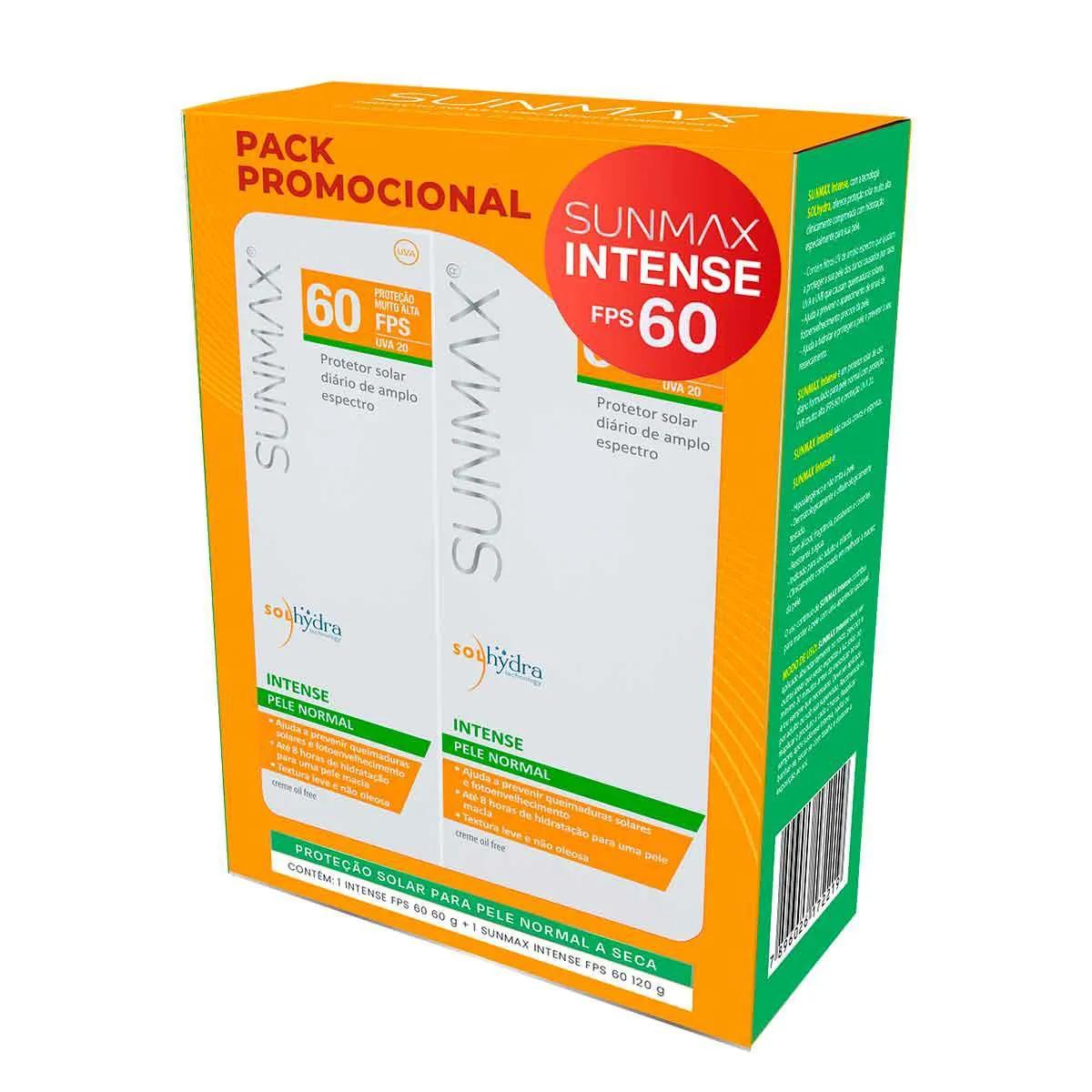 Kit Protetor Solar Sunmax Intense FPS60 120g + 60g
