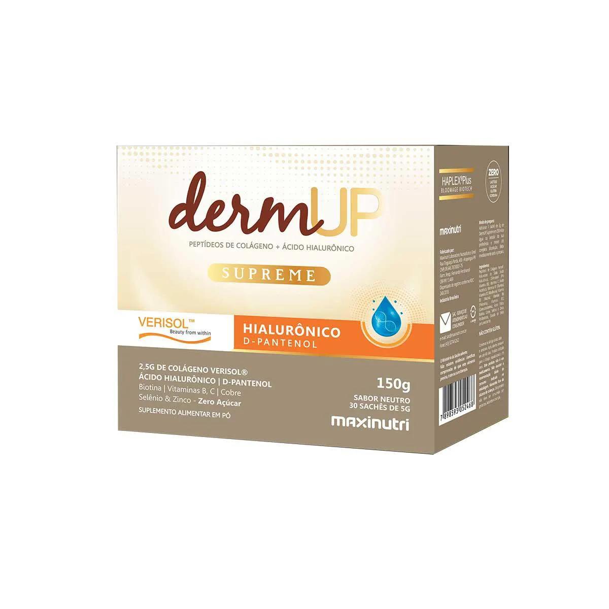 Suplemento Alimentar DermUp Supreme Verisol Sabor Neutro 30 Sachês