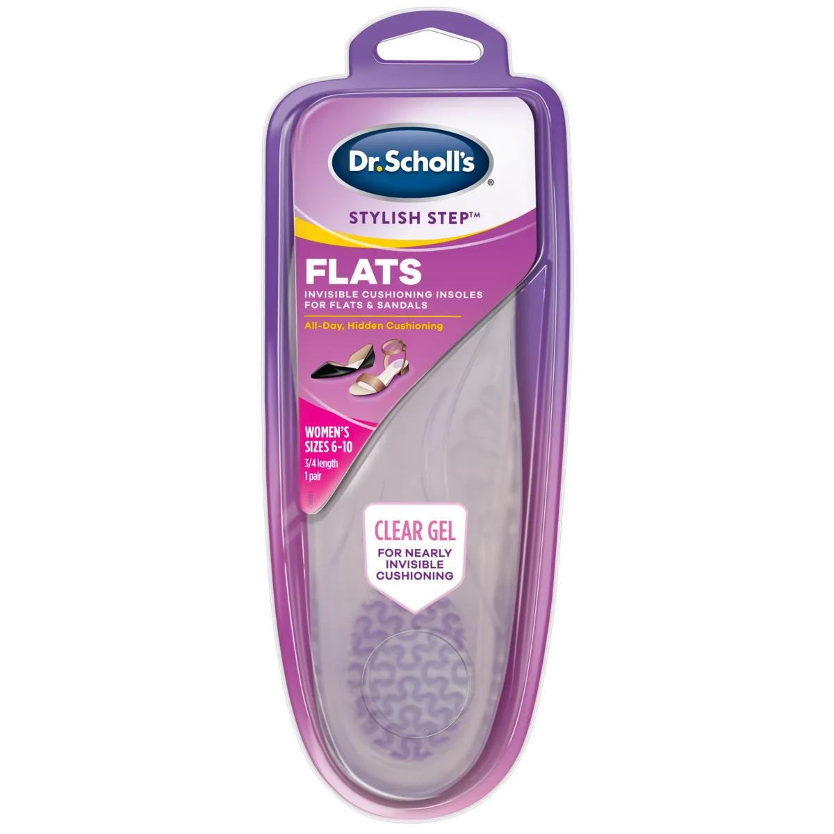 Palmilha de Gel Dr. Scholls For Her Flats Transparente 1 par